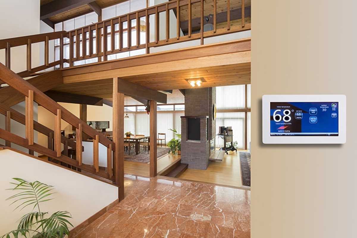 smart thermostat one of the features of modern furnace installation Apollo Heating & Air