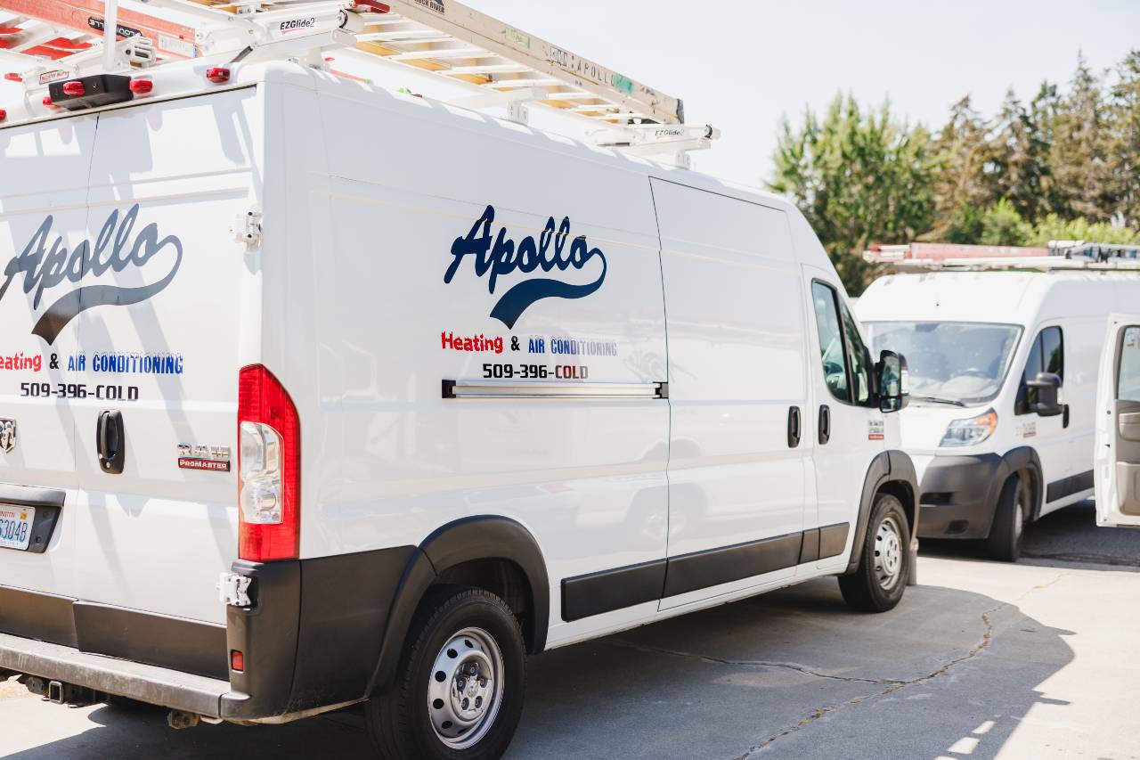 Apollo Heating & Air for Emergency HVAC Service Van