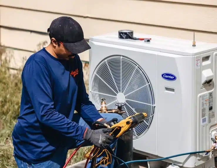 HVAC specialist working in Tri-Cities